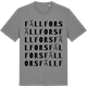 Mid Heather Gray t-shirt med Fällfors ordlek t-shirt