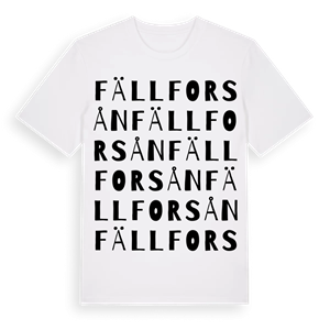 Fällforsån ordlek t-shirt – ekologisk bomull t-shirt från Pinshirt