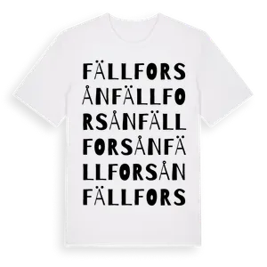 Fällforsån ordlek t-shirt – ekologisk bomull t-shirt från Pinshirt