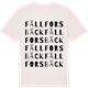 Vintage White t-shirt med Fällforsbäck ordlek t-shirt