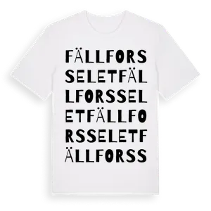 Fällforsselet ordlek t-shirt – ekologisk bomull t-shirt från Pinshirt
