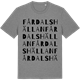 Mid Heather Gray t-shirt med Fårdalshällan ordlek t-shirt