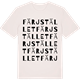 Vintage White t-shirt med Färjstället ordlek t-shirt