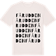 Vintage White t-shirt med Fårudden ordlek t-shirt
