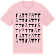 Pink Cotton t-shirt med Fätt ordlek t-shirt