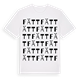 White t-shirt med Fätt ordlek t-shirt