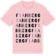 Pink Cotton t-shirt med Fianberg ordlek t-shirt