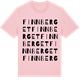 Pink Cotton t-shirt med Finnberget ordlek t-shirt