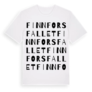 Finnforsfallet ordlek t-shirt – ekologisk bomull t-shirt från Pinshirt