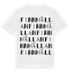 White t-shirt med Finnhällan ordlek t-shirt