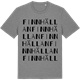 Mid Heather Gray t-shirt med Finnhällan ordlek t-shirt