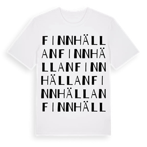 Finnhällan ordlek t-shirt – ekologisk bomull t-shirt från Pinshirt