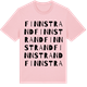 Pink Cotton t-shirt med Finnstrand ordlek t-shirt