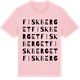 Pink Cotton t-shirt med Fiskberget ordlek t-shirt