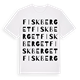 White t-shirt med Fiskberget ordlek t-shirt