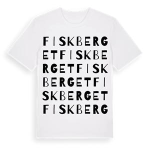 Fiskberget ordlek t-shirt – ekologisk bomull t-shirt från Pinshirt