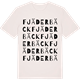 Vintage White t-shirt med Fjäderbäck ordlek t-shirt