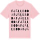 Pink Cotton t-shirt med Fjällboda ordlek t-shirt