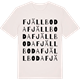 Vintage White t-shirt med Fjällboda ordlek t-shirt