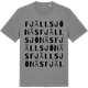 Mid Heather Gray t-shirt med Fjällsjönäs ordlek t-shirt