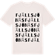 Vintage White t-shirt med Fjällsjönäs ordlek t-shirt
