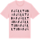 Pink Cotton t-shirt med Fjälltuna ordlek t-shirt