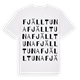 White t-shirt med Fjälltuna ordlek t-shirt