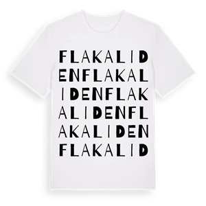 Flakaliden ordlek t-shirt – ekologisk bomull t-shirt från Pinshirt