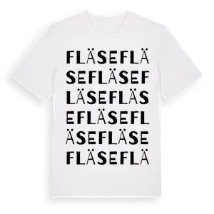Fläse ordlek t-shirt – ekologisk bomull t-shirt från Pinshirt