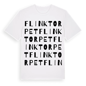 Flinktorpet ordlek t-shirt – ekologisk bomull t-shirt från Pinshirt