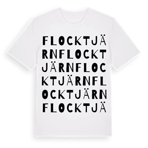 Flocktjärn ordlek t-shirt – ekologisk bomull t-shirt från Pinshirt