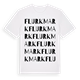 Flurkmark ordlek t-shirt