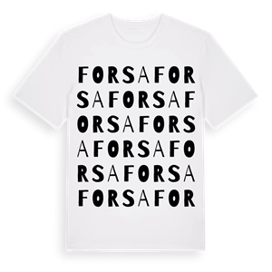 Forsa ordlek t-shirt – ekologisk bomull t-shirt från Pinshirt