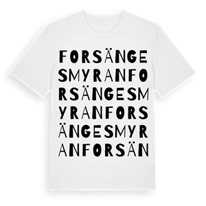 Forsängesmyran ordlek t-shirt – ekologisk bomull t-shirt från Pinshirt