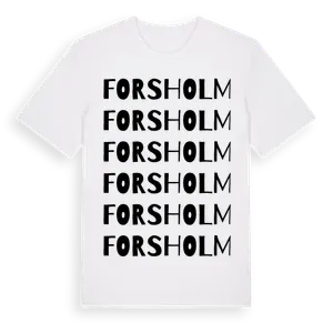 Forsholm ordlek t-shirt – ekologisk bomull t-shirt från Pinshirt