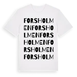 Forsholmen ordlek t-shirt – ekologisk bomull t-shirt från Pinshirt