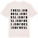 Vintage White t-shirt med Forslund ordlek t-shirt