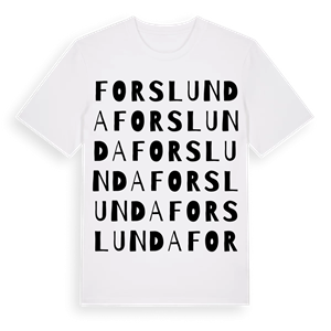 Forslunda ordlek t-shirt – ekologisk bomull t-shirt från Pinshirt