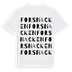 White t-shirt med Forsnacken ordlek t-shirt
