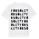 White t-shirt med Försöket ordlek t-shirt