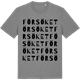 Mid Heather Gray t-shirt med Försöket ordlek t-shirt