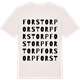 Vintage White t-shirt med Forstorp ordlek t-shirt