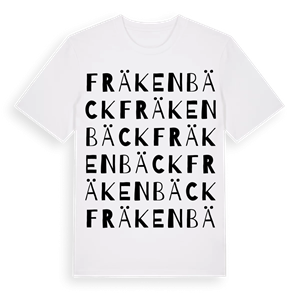 Fräkenbäck ordlek t-shirt – ekologisk bomull t-shirt från Pinshirt
