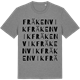 Mid Heather Gray t-shirt med Fräkenvik ordlek t-shirt