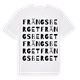 White t-shirt med Frängsberget ordlek t-shirt