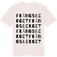 Vintage White t-shirt med Frängsberget ordlek t-shirt