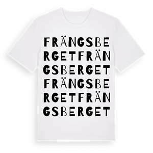 Frängsberget ordlek t-shirt – ekologisk bomull t-shirt från Pinshirt