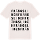 Vintage White t-shirt med Frängsliden ordlek t-shirt