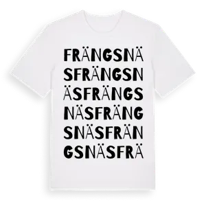Frängsnäs ordlek t-shirt – ekologisk bomull t-shirt från Pinshirt