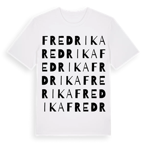 Fredrika ordlek t-shirt – ekologisk bomull t-shirt från Pinshirt